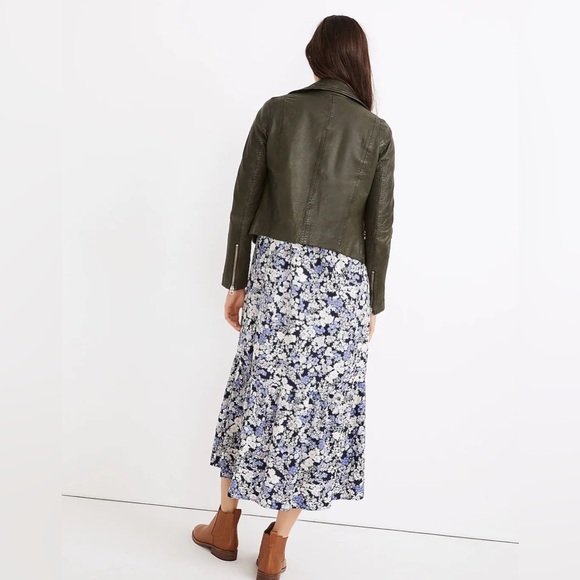 MADEWELL Washed Leather Motorcycle Jacket Medium - Picture 3 of 9